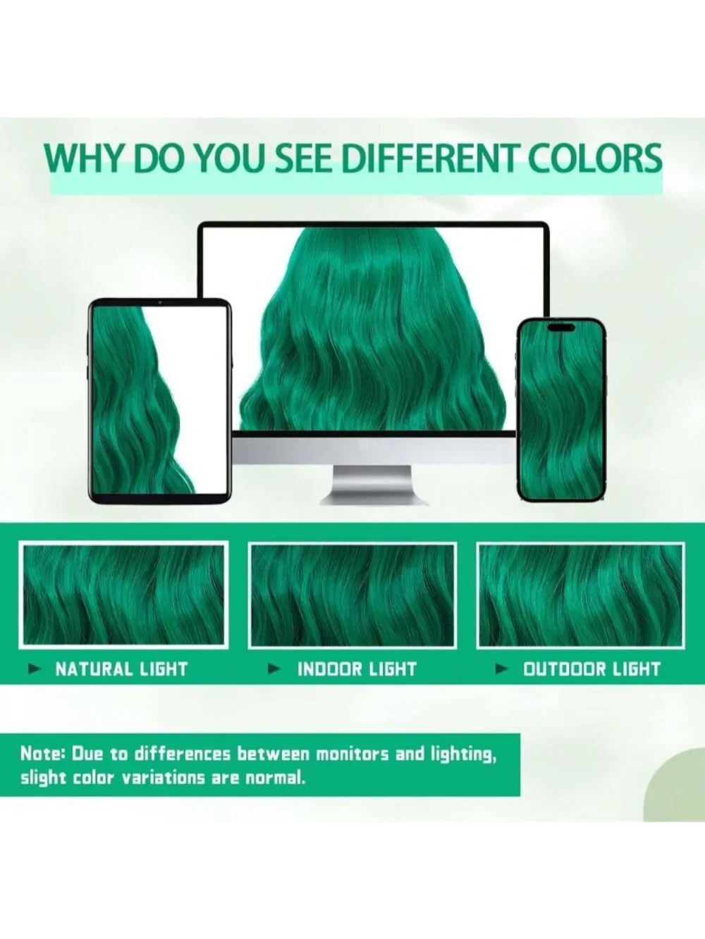 Women's Green 14 Inch Short Shoulder Length Synthetic Bangs Wavy Bob Wig